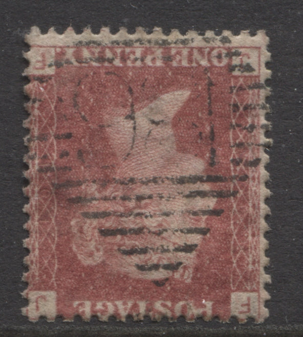 Queen Victoria Stamps 1858 1d Red Plate 101 Watermark Inverted Fine Used  SG.43Wi