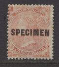 Queen Victoria Stamps   1862/64 4d PLATE 3 "SPECIMEN" MINT SG.79s