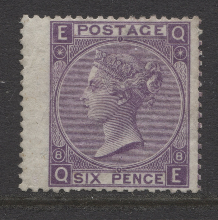 Queen Victoria Stamps   1867/80 6d MAUVE PLATE 8 MINT SG.109.