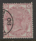 GB - 1873/80 3d PALE ROSE PLATE 20 SUPERB USED WITH PART CDS