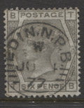 Surface Printed Stamps 1873/80 6d grey Plate 15 Fine CDS used.  SG. 147.