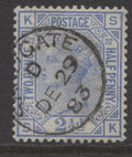 Queen Victoria Stamps   1880/83 2½d Plate 22  Fine CDS Used  SG.157.