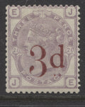 Queen Victoria Stamps   1880/83 3d on 3d MOUNTED MINT SG.159.