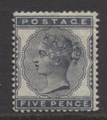 Queen Victoria Stamps      1880/81 5d INDIGO Mounted Mint SG.169.