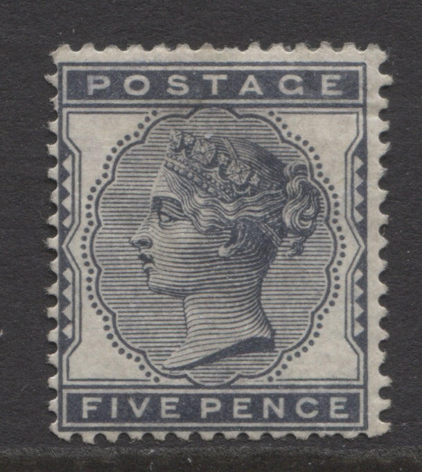 Queen Victoria Stamps      1880/81 5d INDIGO Mounted Mint SG.169.