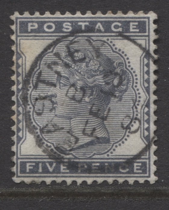 Queen Victoria Stamps     1880/81 5d INDIGO FINE USED WITH "EASTNEY" CDS SG.169.