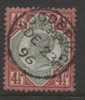 Surface Printed Stamps  1887 Jubilee 4½d green & carmine Fine Used SG. 206.