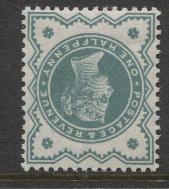 Surface Printed Stamps    1887  Jubilee ½d blue-green Watermark Inverted UM (MNH) SG. 213Wi.