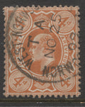 King Edward VII Stamps 1902/10 4d brown-orange Fine Used with proving Nov '09 CDS SG.239