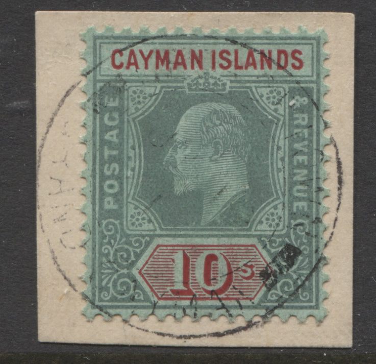 Cayman Islands stamps - 1907/09 10/- SG.34.