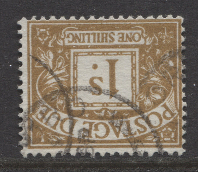 Queen Elizabeth Stamps   Postage Dues 1959/63 1/- Watermark Inverted Fine Used SG.D64Wi.