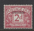 KIng George V Stamps 1914 POSTAGE DUE 2d COLOUR TRIAL IN CARMINE  "SPECIMEN" UM(MNH)