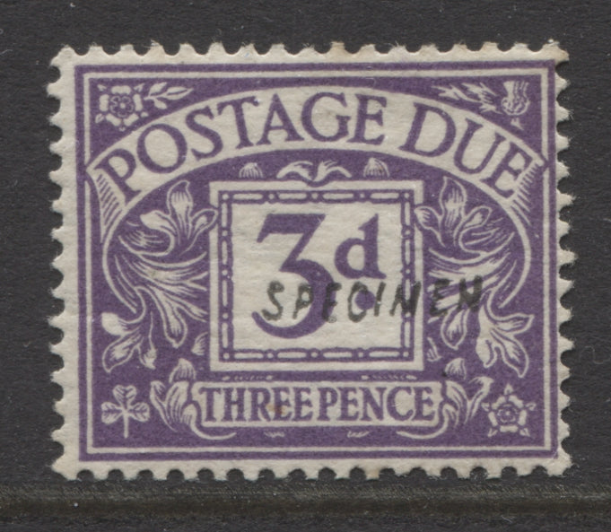 KIng George V Stamps 1914/22 POSTAGE DUE 3d "SPECIMEN" UM(MNH) SG.D5s
