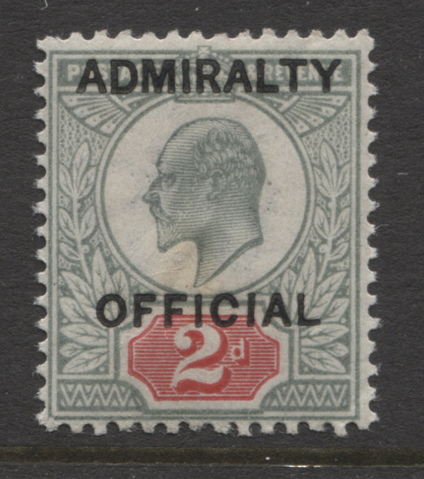 King Edward VII Stamps ADMIRALTY OFFICIAL 1903 2d Mounted Mint (MH)  SG.O104.