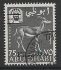 Abu Dhabi stamps -  1966  75f on 75n.p Fine Used SG. 21.