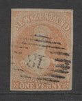 New Zealand Stamps 1857/63 No Watermark 1d Fine Used. SG.8.