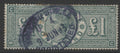 Queen Victoria Stamps    1891 QV £1 green Good Used  SG.212