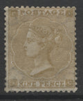 Queen Victoria Stamps    1862/64 Small letters 9d bistre Mounted Mint   SG. 86.